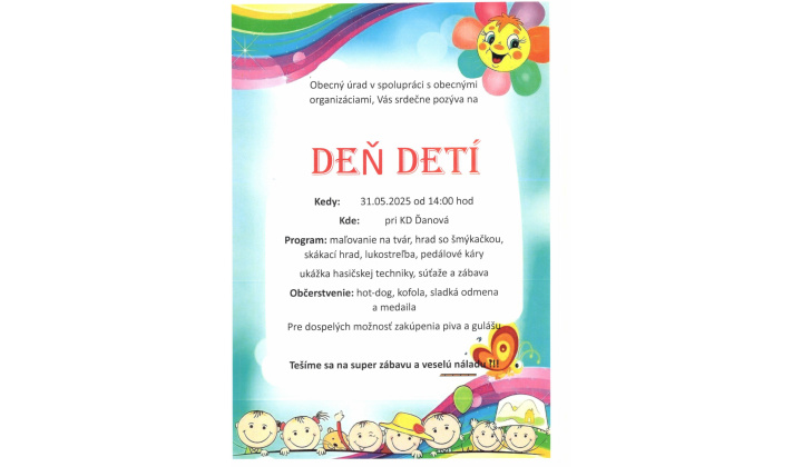 Deň detí 31.05.2025