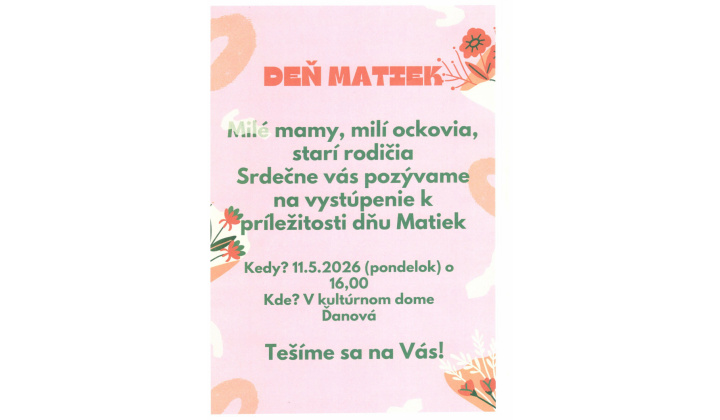 Deň matiek 11.5.2026