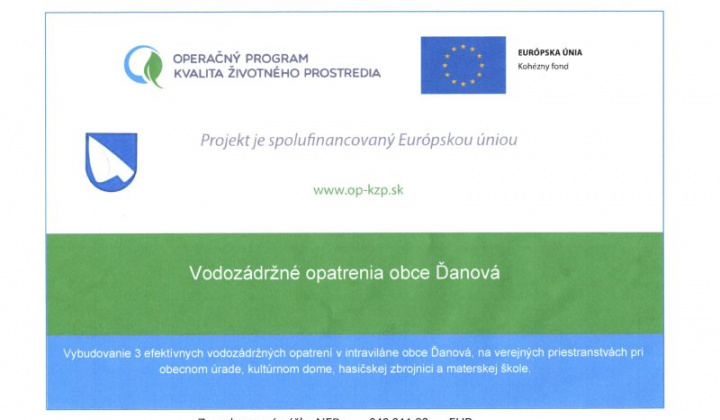 Aktuality / Vodozádržné opatrenia obce Ďanová - foto