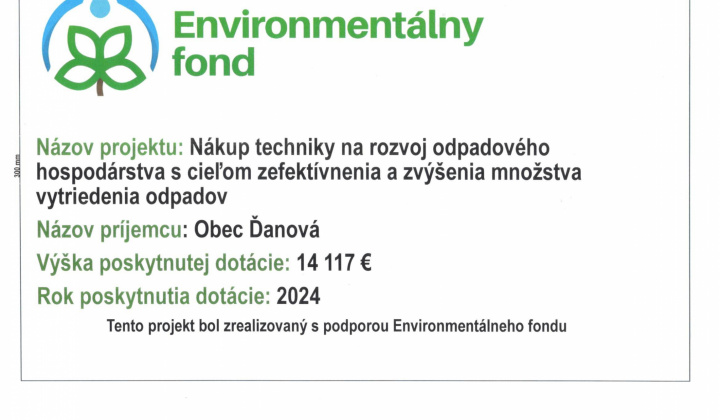 Aktuality / Nákup techniky na rozvoj odpadového hospodárstva s cieľom zefektívnenia a zvýšenia množstva vytriedenia odpadov  - foto