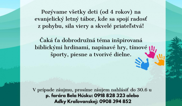 Aktuality / Detský evanjelický tábor - foto