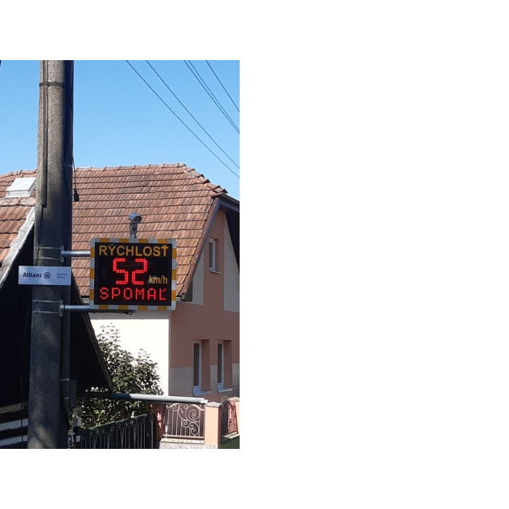 Merače rýchlosti v obci Ďanová vďaka Nadácii Allianz