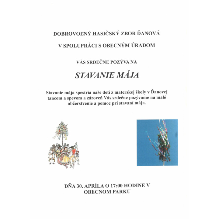 Stavanie mája 30.04.2026