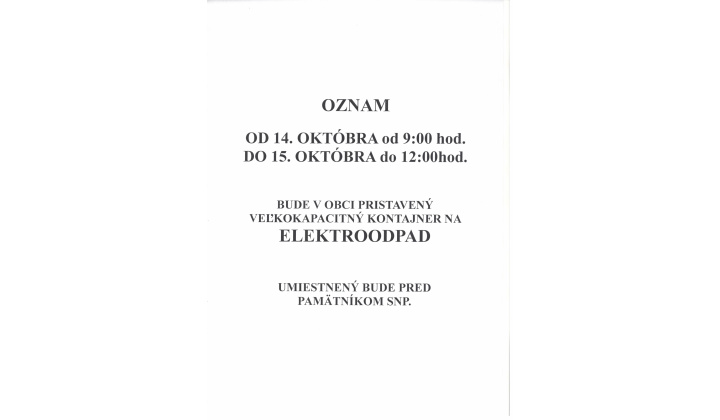 Zber elektroodpadu
