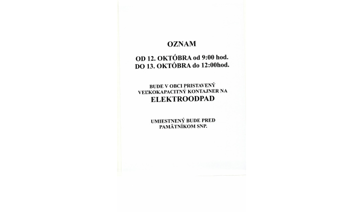 Zber elektroodpadu